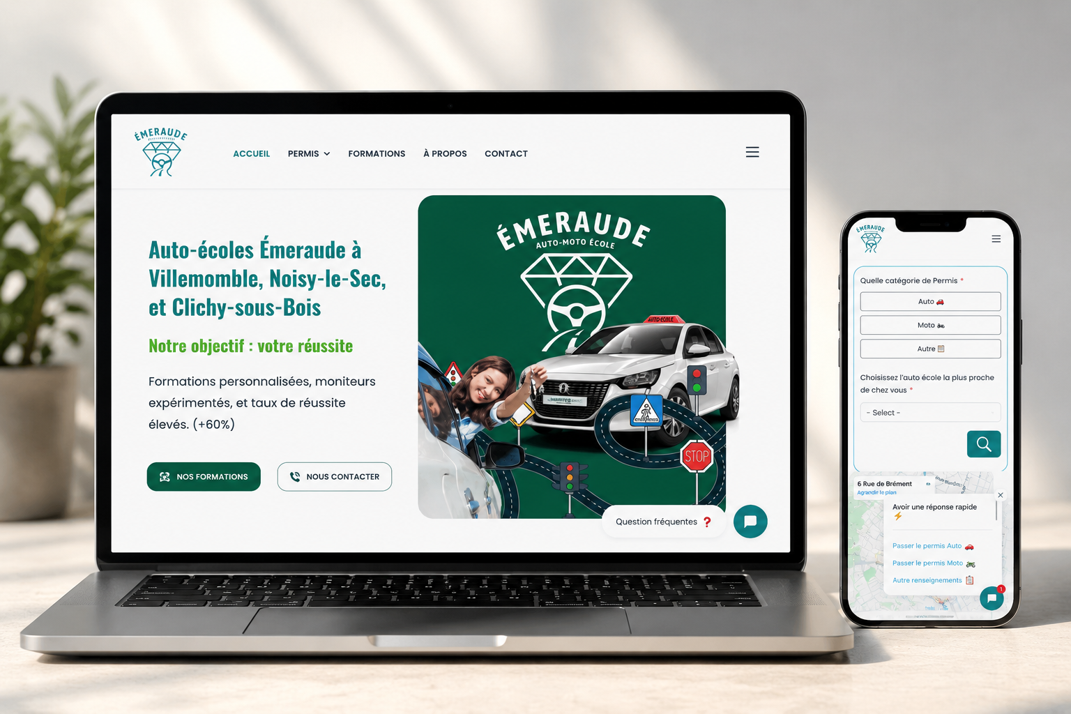 Projet auto-école-emeraude